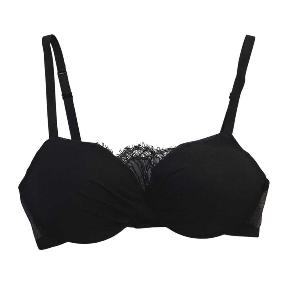 Wacoal Size 34D Center Stage Camisole Underwire Bra Black 859176